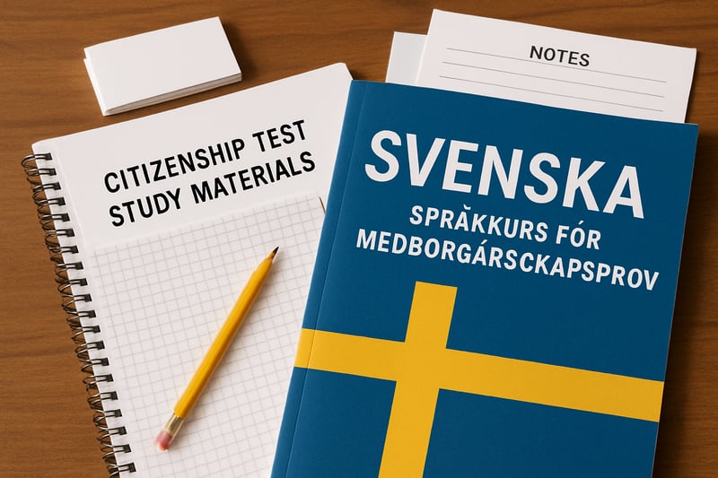 Study materials and Swedish language course for citizenship test